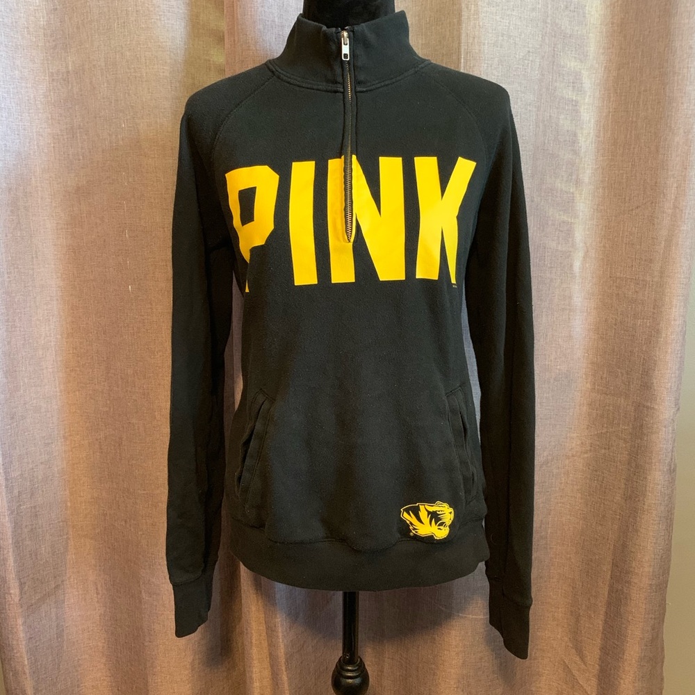 PINK Victoria’s Secret Mizzou half zip jacket